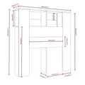 Miniatyrbillede 7 af 8: Sengegavl med opbevaring 100x18,5x104,5 cm sonoma-eg - Sengegavl Med Opbevaring - Sengegavle Med Opbevaring - Home & Living
