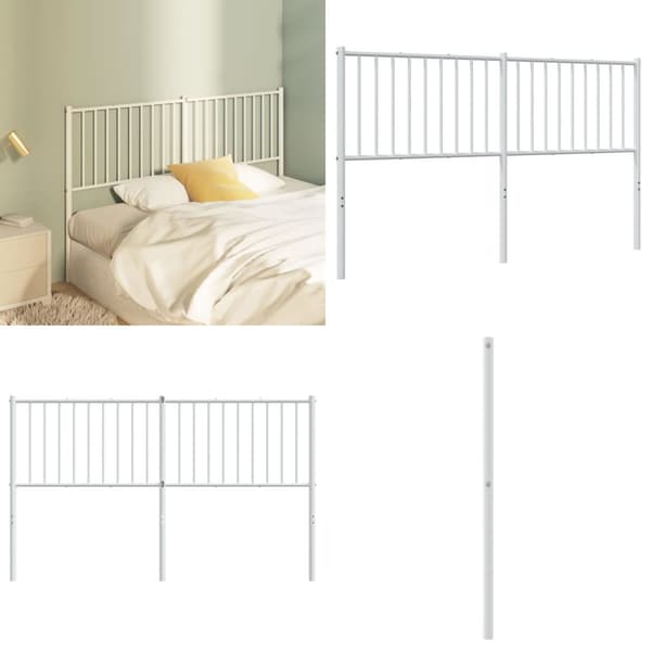 Sengegavl 160 cm metal hvid - Sengegavl - Sengegavle - Home & Living