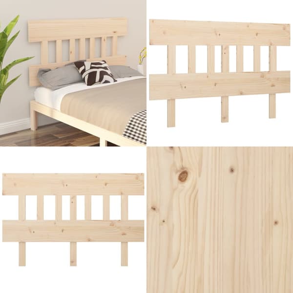 Sengegærde 143,5x3x81 cm massivt fyrretræ - Sengegærde - Sengegærder - Home & Living