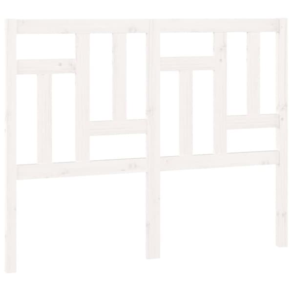 Sengegærde 205,5x4x100 cm massivt fyrretræ hvid - Sengegærde - Sengegærder - Home & Living