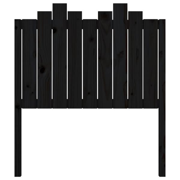Sengegærde 96x4x110 cm massivt fyrretræ sort - Sengegærde - Sengegærder - Home & Living