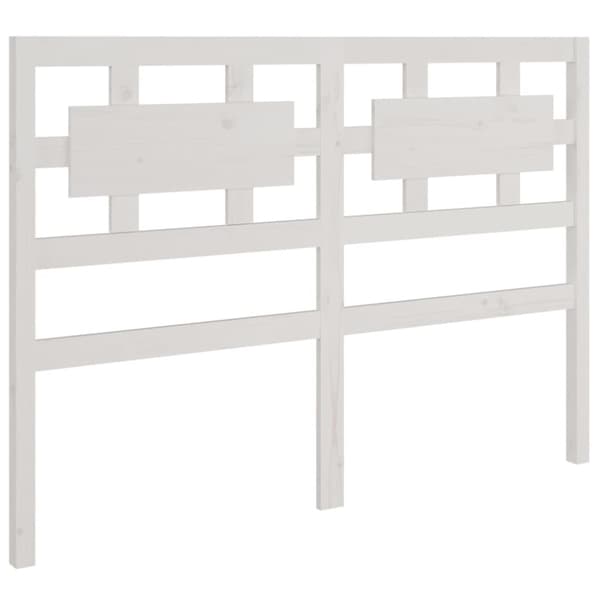 Sengegærde 205,5x4x100 cm massivt fyrretræ hvid - Sengegærde - Sengegærder - Home & Living