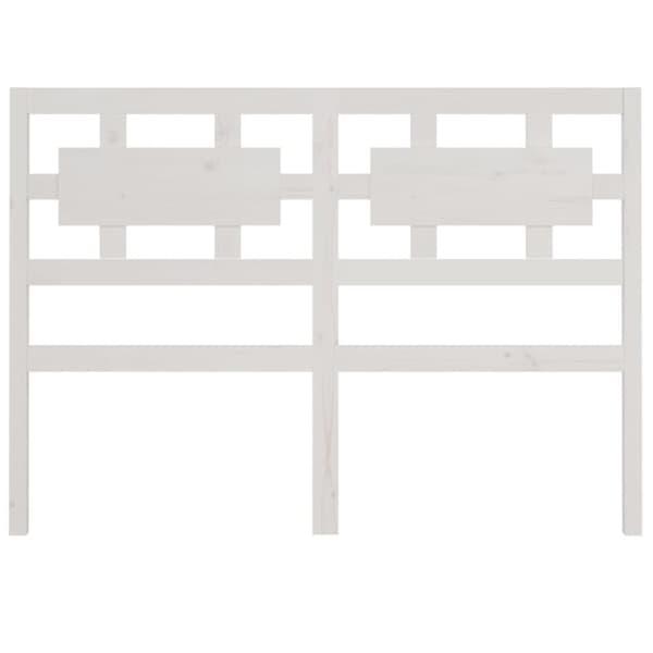 Sengegærde 205,5x4x100 cm massivt fyrretræ hvid - Sengegærde - Sengegærder - Home & Living
