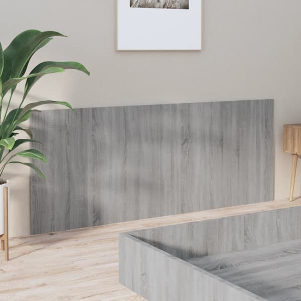 Sengegærde 200x1,5x80 cm konstrueret træ grå sonoma-eg - Sengegærde - Sengegærder - Home & Living