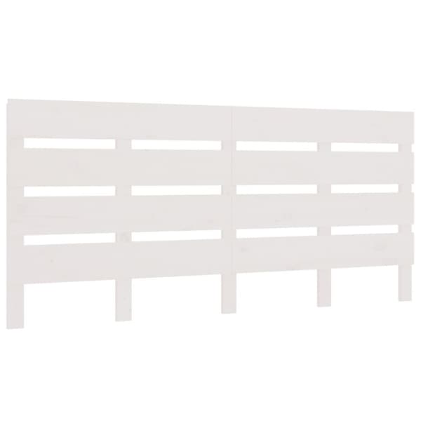 Sengegavl 140x3x80 cm massivt fyrretræ hvid - Sengegavl - Sengegavle - Home & Living