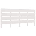 Miniatyrbillede 3 af 7: Sengegavl 140x3x80 cm massivt fyrretræ hvid - Sengegavl - Sengegavle - Home & Living