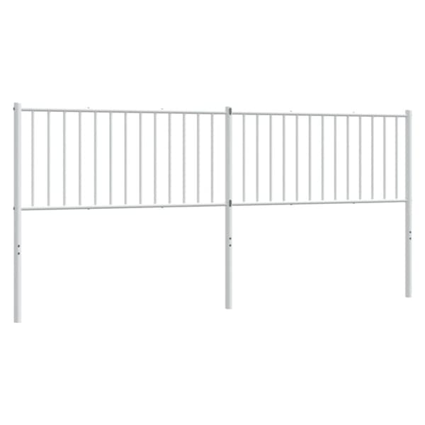 Sengegavl 200 cm metal hvid - Sengegavl - Sengegavle - Home & Living