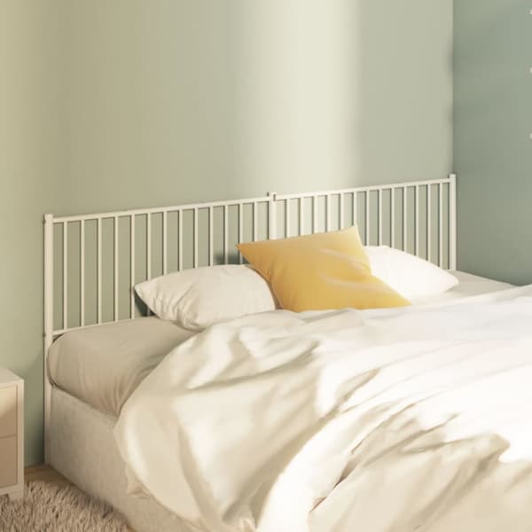 Sengegavl 200 cm metal hvid - Sengegavl - Sengegavle - Home & Living