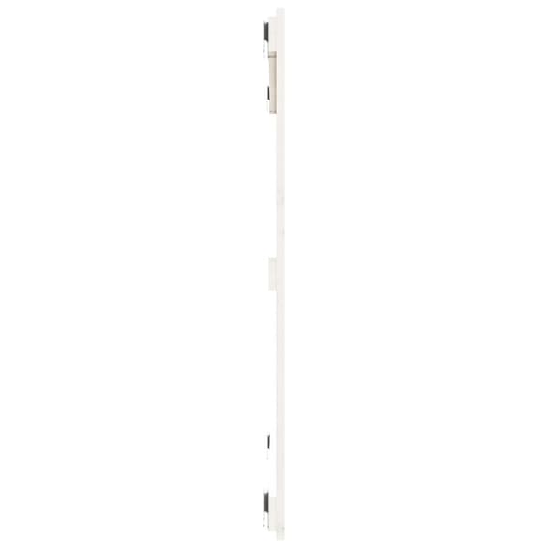 Sengegavl 95,5x3x90 cm massivt fyrretræ hvid - Væghængt Sengegavl - Væghængte Sengegavle - Home & Living