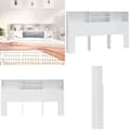 Miniatyrbillede 1 af 9: Sengegavl med opbevaring 180x19x103,5 cm hvid højglans - Sengegavl Med Opbevaring - Sengegavle Med Opbevaring - Home & Living