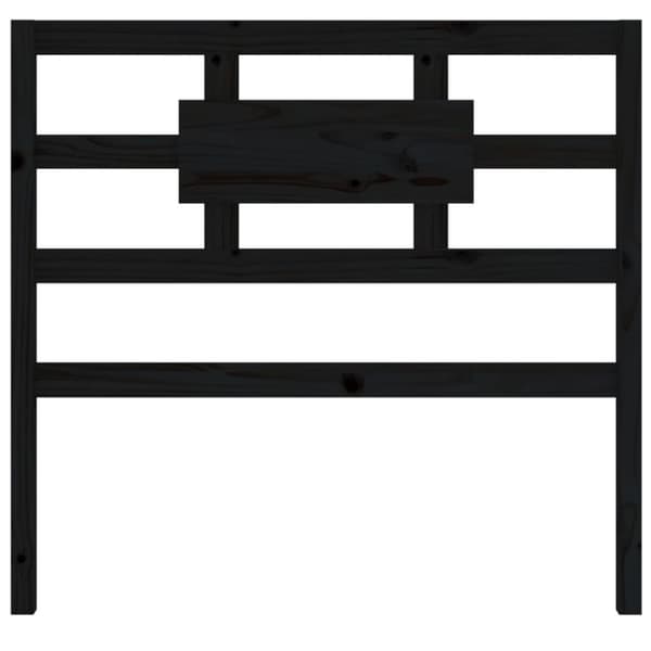 Sengegærde 95,5x4x100 cm massivt fyrretræ sort - Sengegærde - Sengegærder - Home & Living