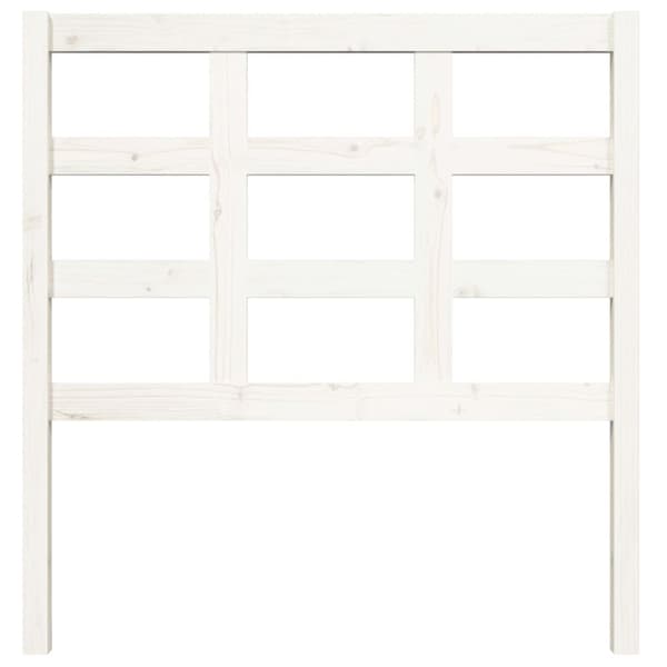 Sengegærde 95,5x4x100 cm massivt fyrretræ hvid - Sengegærde - Sengegærder - Home & Living