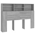 Miniatyrbillede 3 af 9: Sengegavl med opbevaring 140x19x103,5 cm grå sonoma-eg - Sengegavl Med Opbevaring - Sengegavle Med Opbevaring - Home & Living