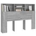 Miniatyrbillede 5 af 9: Sengegavl med opbevaring 140x19x103,5 cm grå sonoma-eg - Sengegavl Med Opbevaring - Sengegavle Med Opbevaring - Home & Living