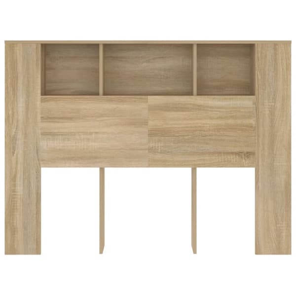 Sengegavl med opbevaring 140x18,5x104,5 cm sonoma-eg - Sengegavl Med Opbevaring - Sengegavle Med Opbevaring - Home & Living