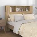Miniatyrbillede 2 af 8: Sengegavl med opbevaring 140x18,5x104,5 cm sonoma-eg - Sengegavl Med Opbevaring - Sengegavle Med Opbevaring - Home & Living