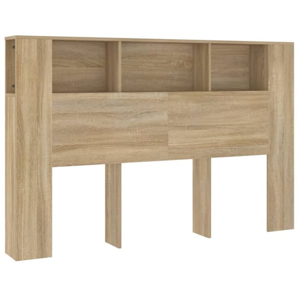 Sengegavl med opbevaring 160x18,5x104,5 cm sonoma-eg - Sengegavl Med Opbevaring - Sengegavle Med Opbevaring - Home & Living