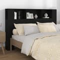 Miniatyrbillede 2 af 8: Sengegavl med opbevaring 160x18,5x104,5 cm sort - Sengegavl Med Opbevaring - Sengegavle Med Opbevaring - Home & Living