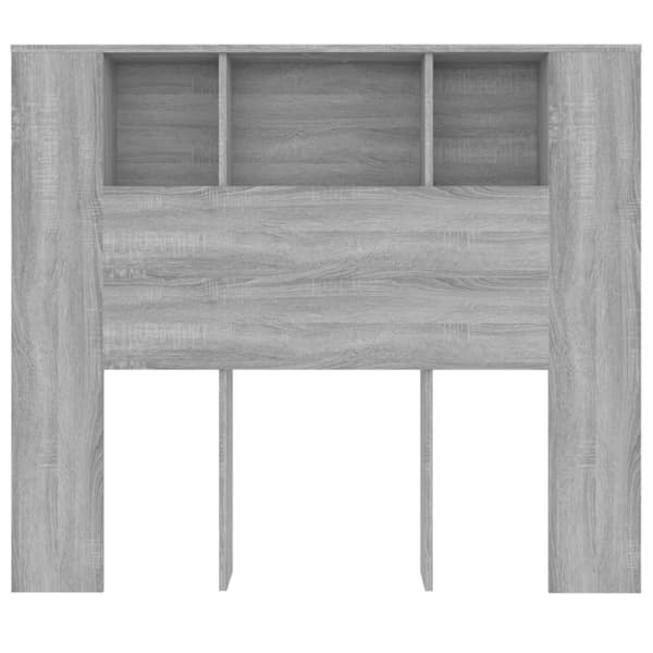 Sängynpääty säilytystilalla harmaa Sonoma 120x18,5x102,5 cm - Sängynpääty Säilytystilalla - Sängynpäädyt Säilytystilalla - Home & Living