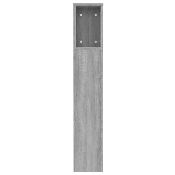 Sengegavl med opbevaring 120x18,5x102,5 cm grå sonoma-eg - Sengegavl Med Opbevaring - Sengegavle Med Opbevaring - Home & Living