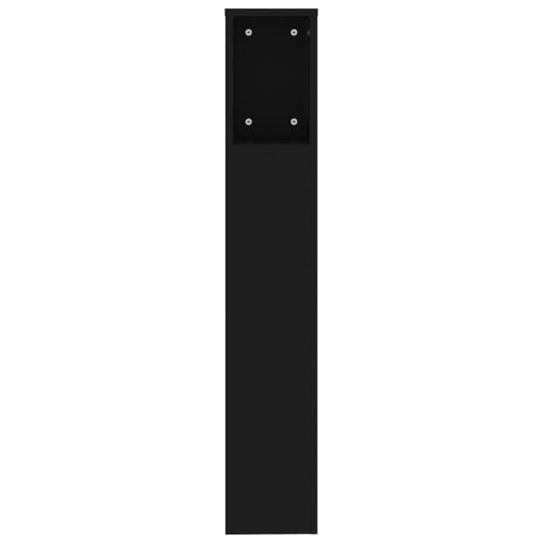 Sengegavl med opbevaring 200x18,5x104,5 cm sort - Sengegavl Med Opbevaring - Sengegavle Med Opbevaring - Home & Living