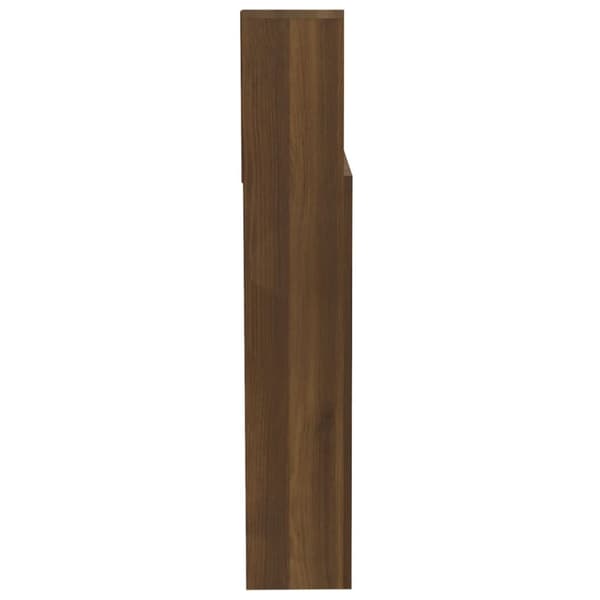 Sengegavl med opbevaring 200x19x103,5 cm brun egetræsfarve - Sengegavl Med Opbevaring - Sengegavle Med Opbevaring - Home & Living