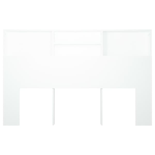 Sängynpääty säilytystilalla valkoinen 160x19x103,5 cm - Sängynpääty Säilytystilalla - Sängynpäädyt Säilytystilalla - Home & Living