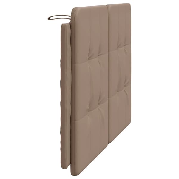 vidaXL gavlpude 140 cm kunstlæder cappuccinofarvet