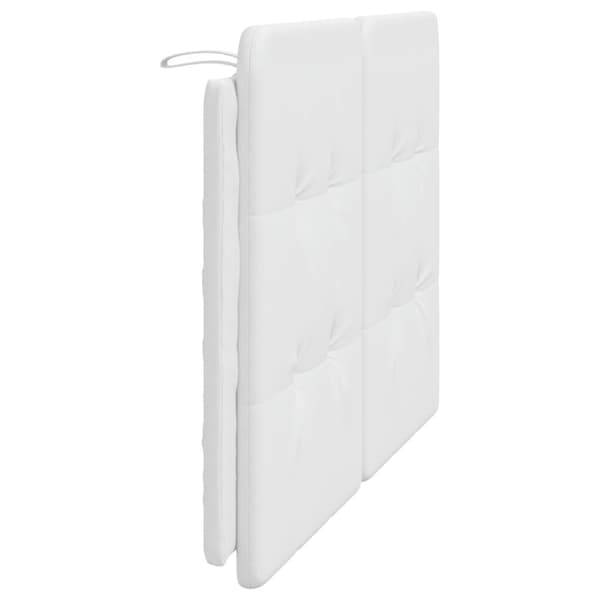 vidaXL gavlpude 140 cm kunstlæder hvid