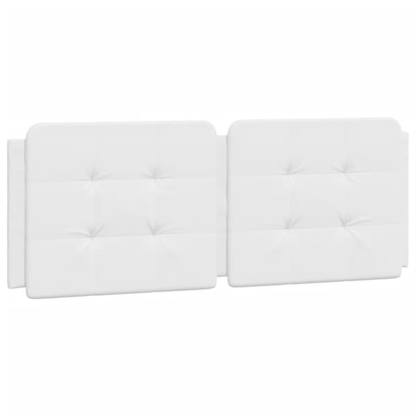 vidaXL gavlpude 140 cm kunstlæder hvid
