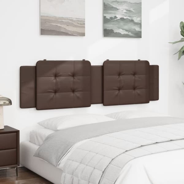 vidaXL gavlpude 180 cm kunstlæder brun
