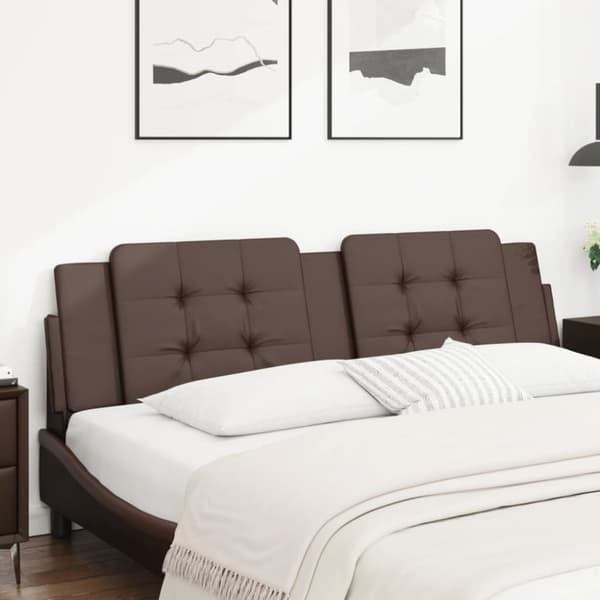 vidaXL gavlpude 180 cm kunstlæder brun
