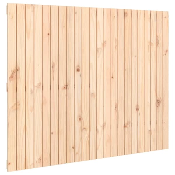 sengegavl 140x3x110 cm massivt fyrretræ