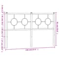 Pikkukuva 7 / 7: Metallinen sängynpääty musta 140 cm