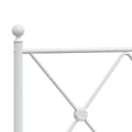 Miniatyrbillede 5 af 6: sengegavl 100 cm metal hvid