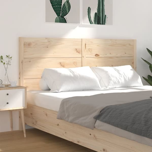 sengegærde 206x4x100 cm massivt fyrretræ