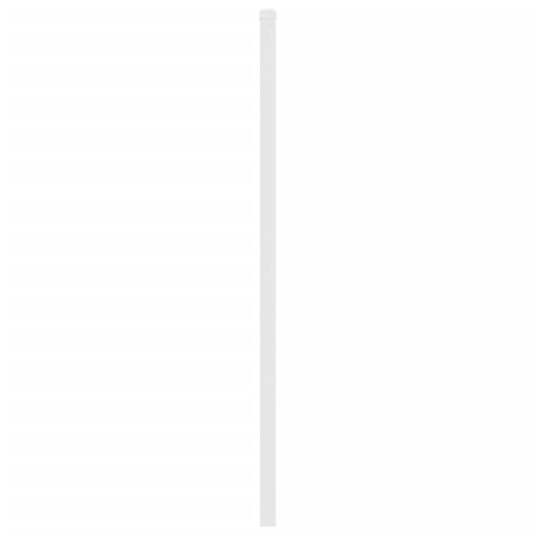 sengegavl 150 cm metal hvid