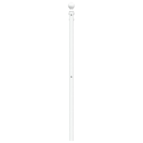 sengegavl 107 cm metal hvid