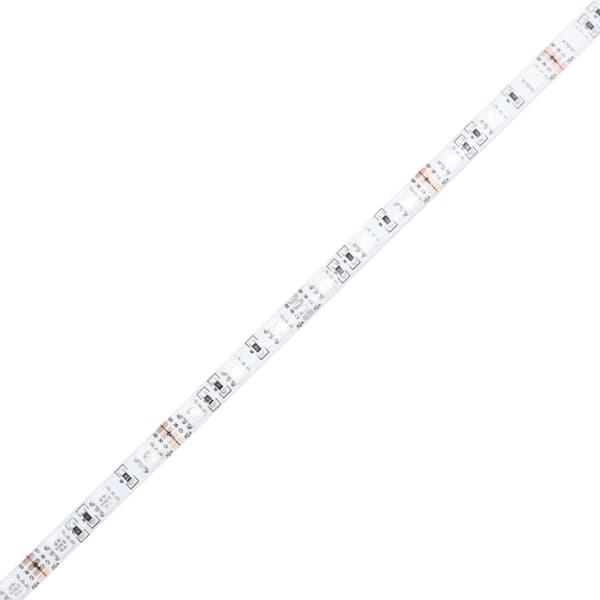 sengegavl med opbevaring og LED-lys 200x16,5x103,5 cm hvid