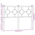 Miniatyrbillede 7 af 7: sengegavl 120 cm metal sort