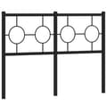 Miniatyrbillede 2 af 7: sengegavl 120 cm metal sort