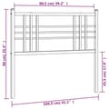 Miniatyrbillede 6 af 6: sengegavl 100 cm metal hvid