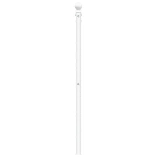 sengegavl 150 cm metal hvid