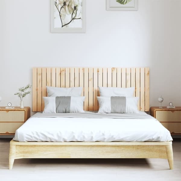 Sängynpääty seinälle 159,5x3x60 cm täysi mänty