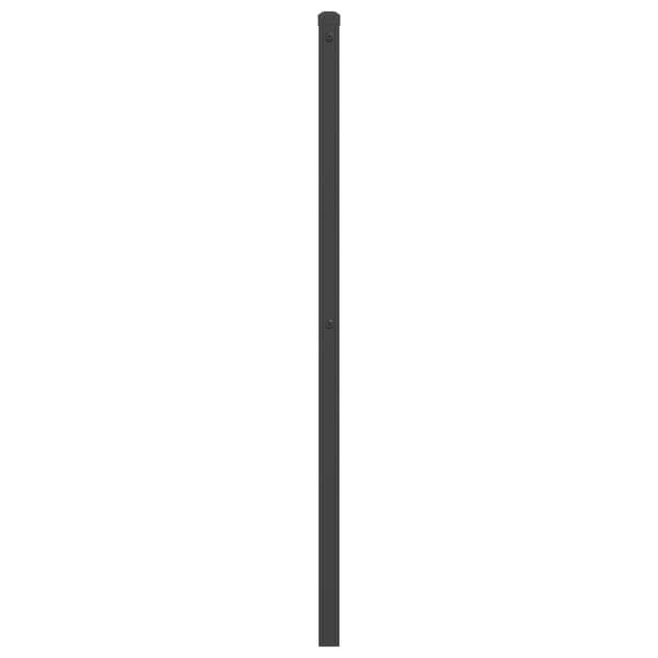 sengegavl 193 cm metal sort