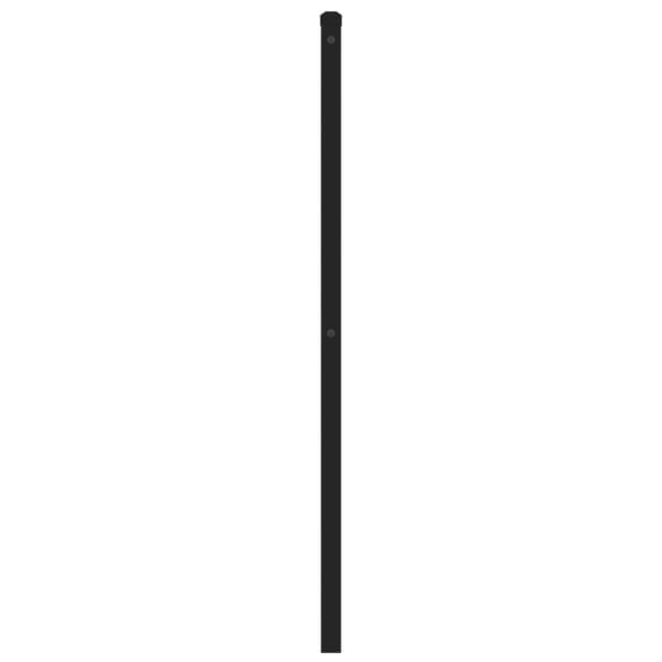 Metallinen sängynpääty musta 193 cm