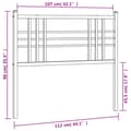 Pikkukuva 6 / 6: Metallinen sängynpääty valkoinen 107 cm