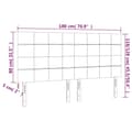 Miniatyrbillede 8 af 8: sengegavle 4 stk. 90x5x78/88 cm stof cremefarvet