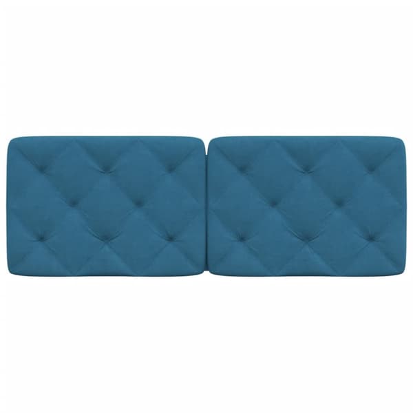 gavlpude 140 cm velour blå