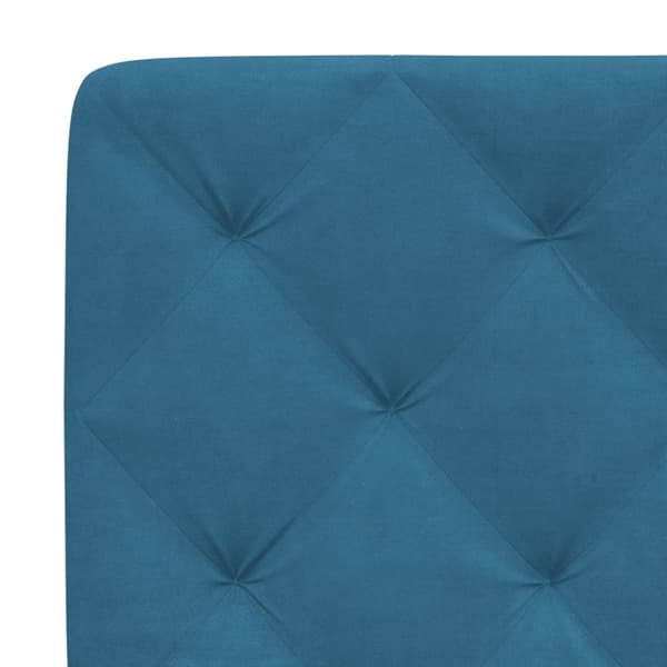 gavlpude 140 cm velour blå